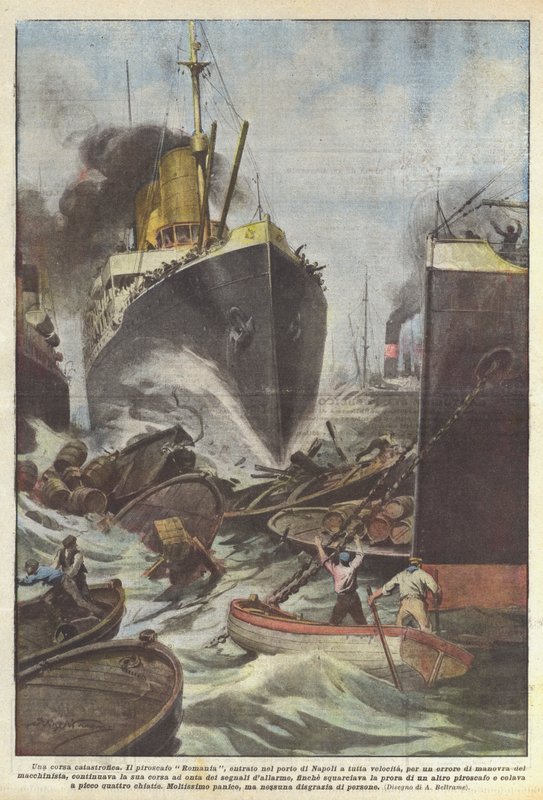 Una corsa catastrofica da Achille Beltrame