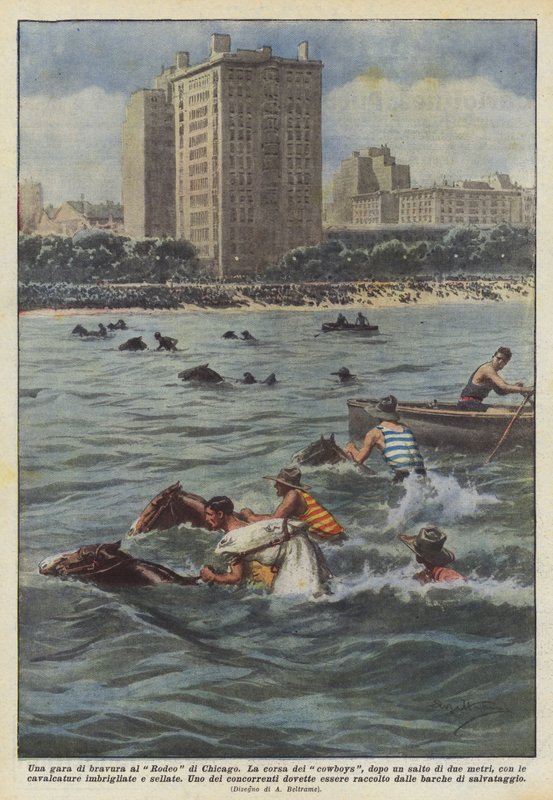 Una gara di bravura al Rodeo di Chicago da Achille Beltrame