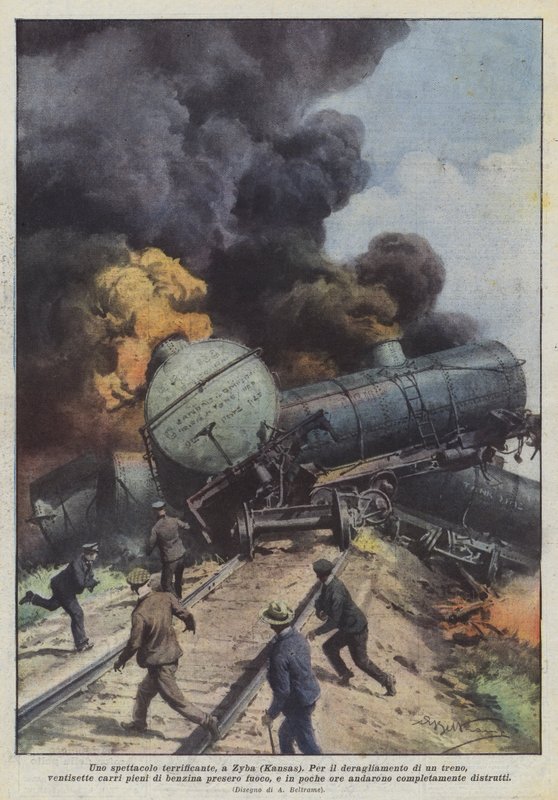 Uno spettacolo terrificante, a Zyba (Kansas) da Achille Beltrame