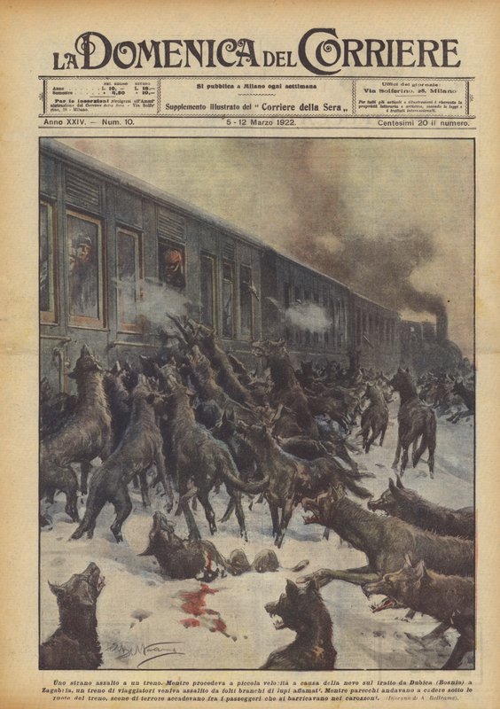 Uno strano assalto a un treno da Achille Beltrame