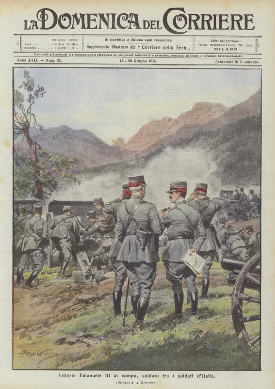 Vittorio Emanuele III al campo, soldato fra i soldati d