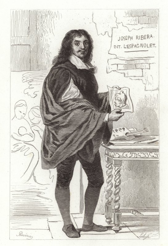 Jusepe de Ribera, pittore spagnolo noto anche come Jose de Ribera, Giuseppe Ribera e Joseph Ribera da Achille Devéria