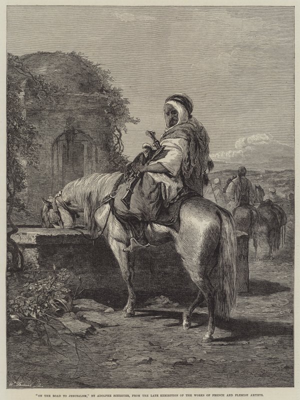 Sulla strada per Gerusalemme da Adolf Schreyer