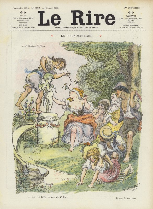 Mosca cieca. Illustrazione per Le Rire da Adolphe Leon Willette