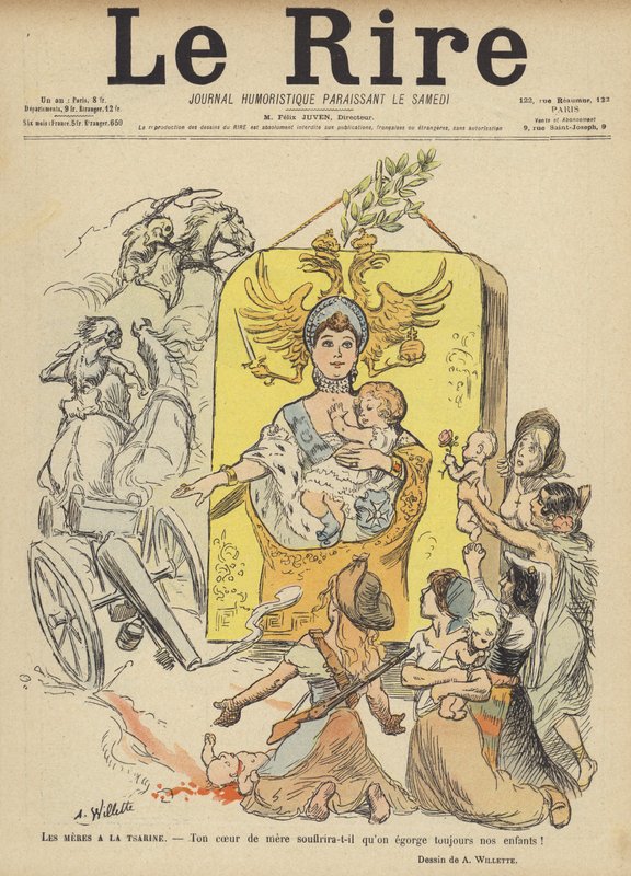 Illustrazione per Le Rire da Adolphe Leon Willette