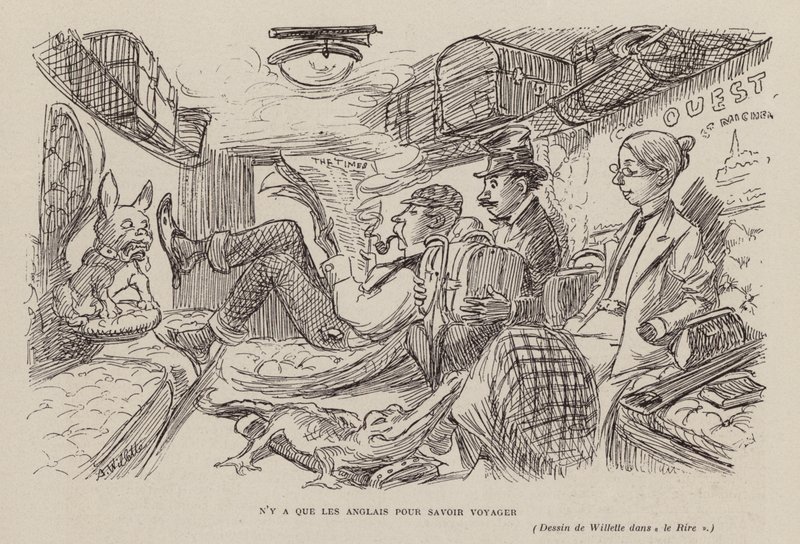 Solo gli inglesi sanno viaggiare da Adolphe Leon Willette