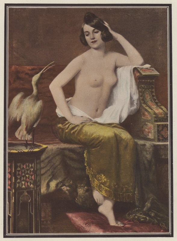 Il favorito, donna con un uccello da Adolphe Weisz