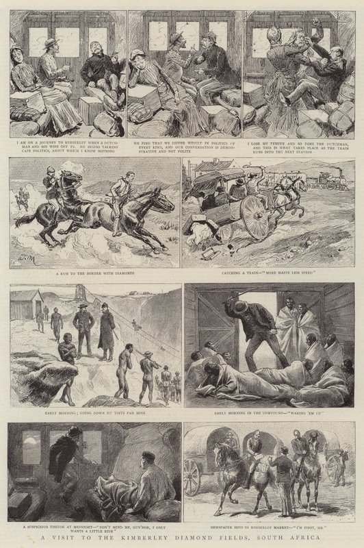 Una visita ai campi di diamanti di Kimberley, Sudafrica da Adrien Emmanuel Marie