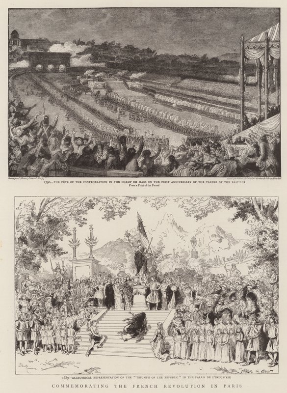 Commemorazione della Rivoluzione Francese a Parigi da Adrien Emmanuel Marie