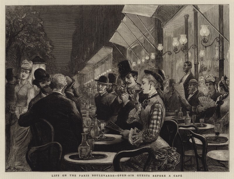 Vita sui boulevard di Parigi, ospiti all