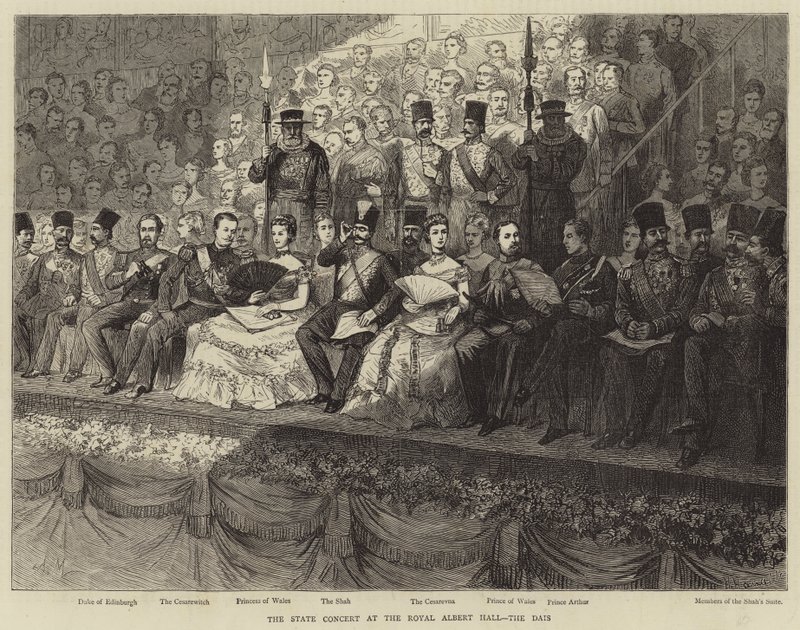 Il concerto di stato alla Royal Albert Hall, il palco da Adrien Emmanuel Marie