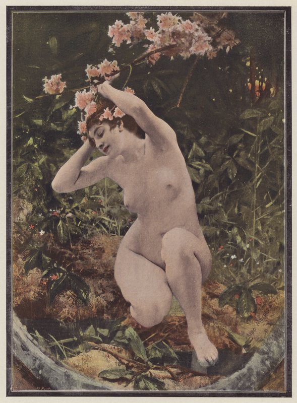 Driade, ninfa degli alberi della mitologia greca da Aimé Nicolas Morot