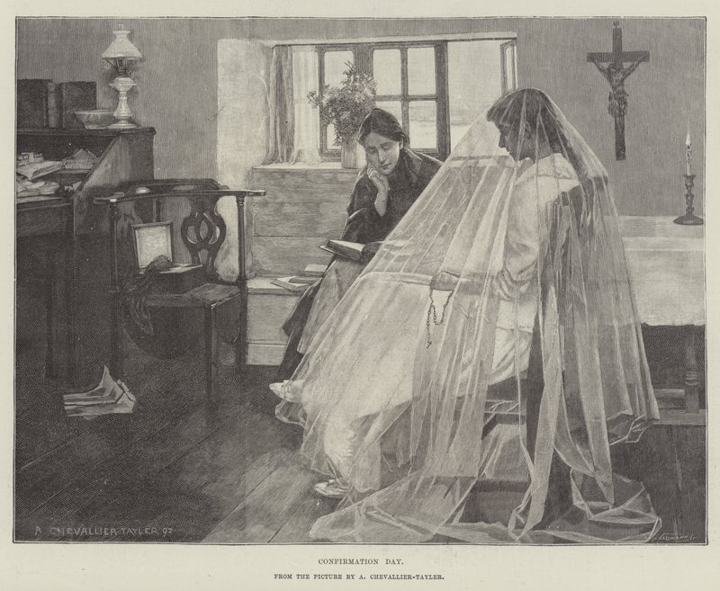 Giorno della confermazione da Albert Chevallier Tayler