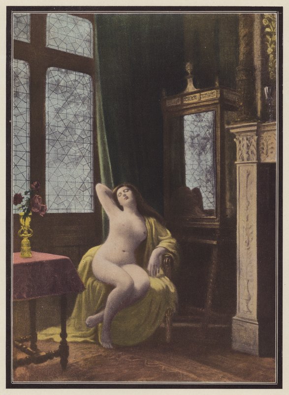 Donna dormiente da Albert (after) Aublet