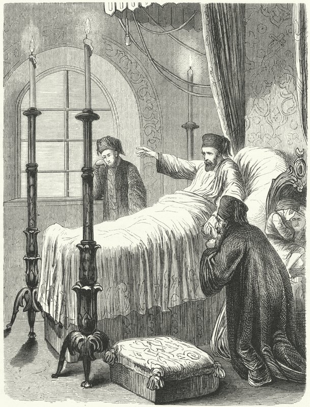 Morte del Sultano ottomano Mahmud II da Albert (after) Kretschmer
