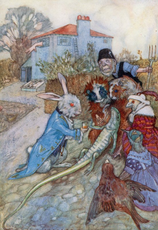 Illustrazione per Alice nel Paese delle Meraviglie da Albert Edward Jackson