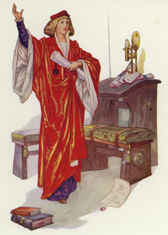 Shakespeare: Il Mercante di Venezia (litografia a colori) da Albert Edward Jackson