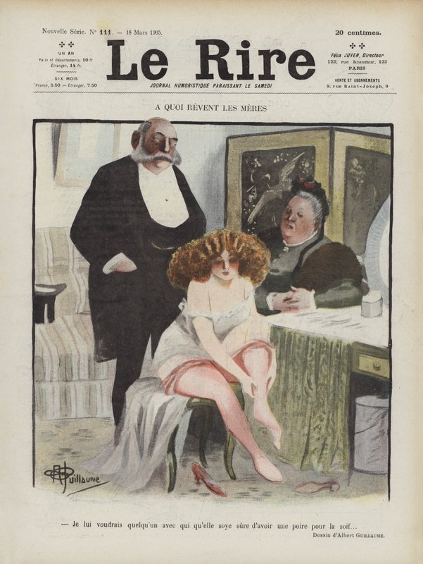 Illustrazione per Le Rire da Albert Guillaume