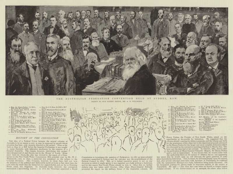 La Convenzione della Federazione Australiana tenutasi a Sydney, NSW da Albert Henry Fullwood