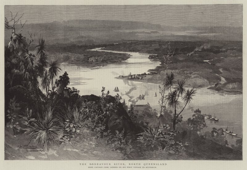 Il fiume Endeavour, Queensland del Nord da Albert Henry Fullwood