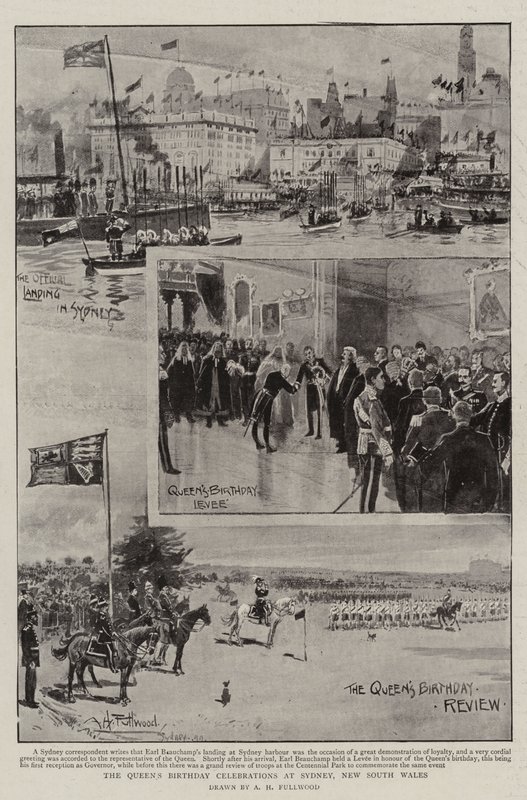 Celebrazioni del compleanno della Regina a Sydney, Nuovo Galles del Sud da Albert Henry Fullwood