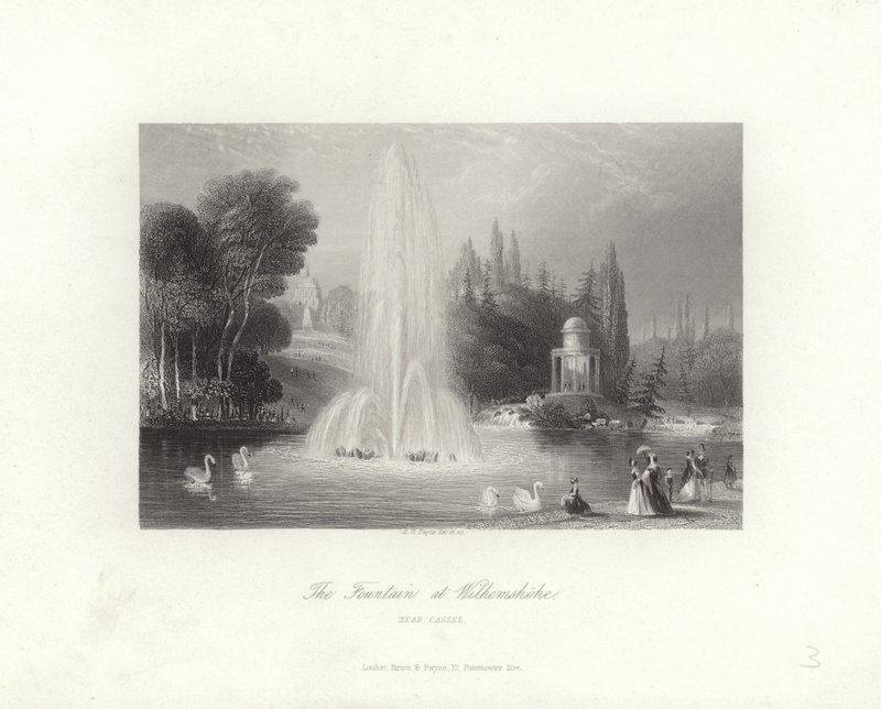 La fontana a Wilhelmshohe da Albert Henry Payne