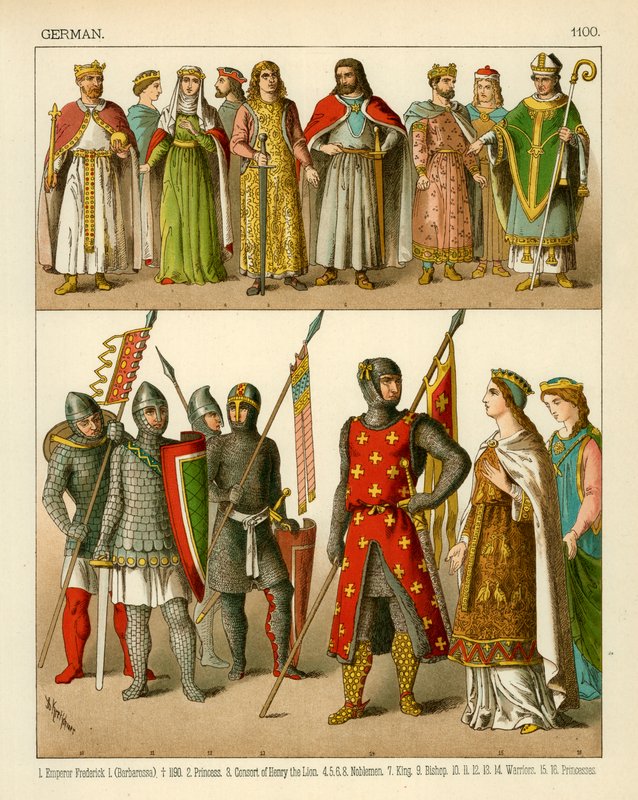 Costume tedesco 1100 da Albert Kretschmer