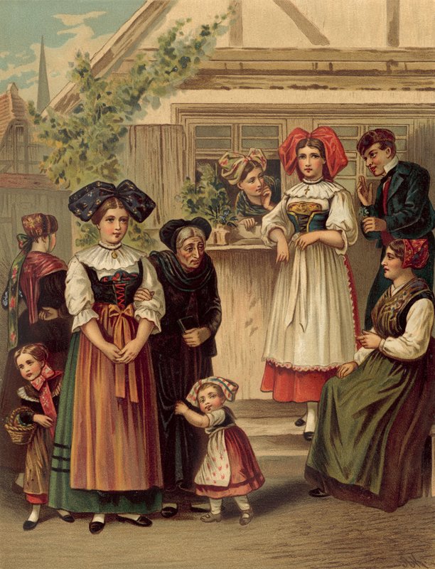 Costume tedesco, Elsass Um Strassburg da Albert Kretschmer