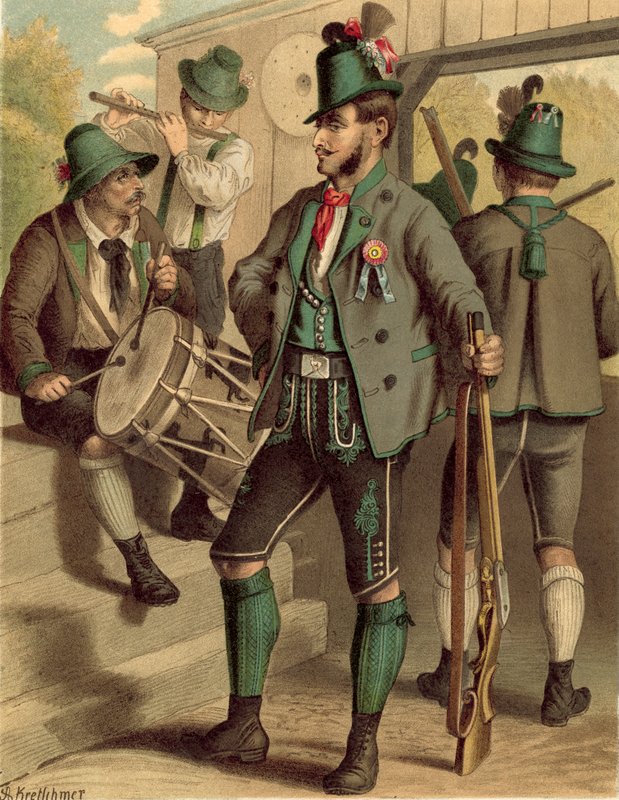 Costume tedesco, Austria, Stiria da Albert Kretschmer