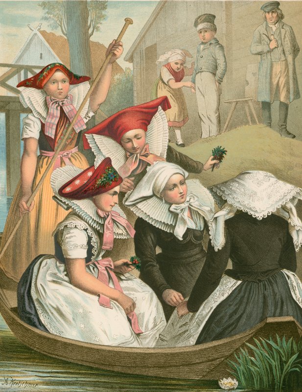 Costume tedesco, Preussen, Spreewald da Albert Kretschmer
