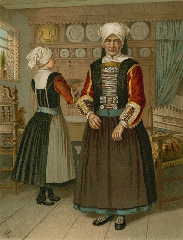 Costume tedesco, Schleswig, Ostenfeld da Albert Kretschmer