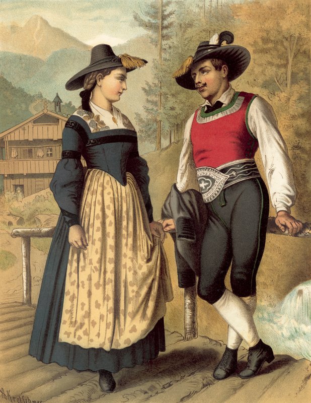 Costume tedesco, Tirolo Billerthal da Albert Kretschmer