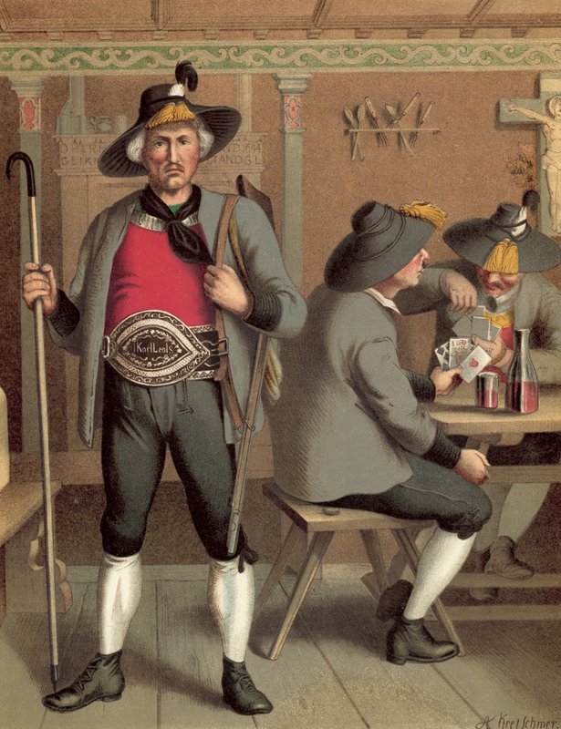 Costume tedesco, Tirolo Billerthal da Albert Kretschmer