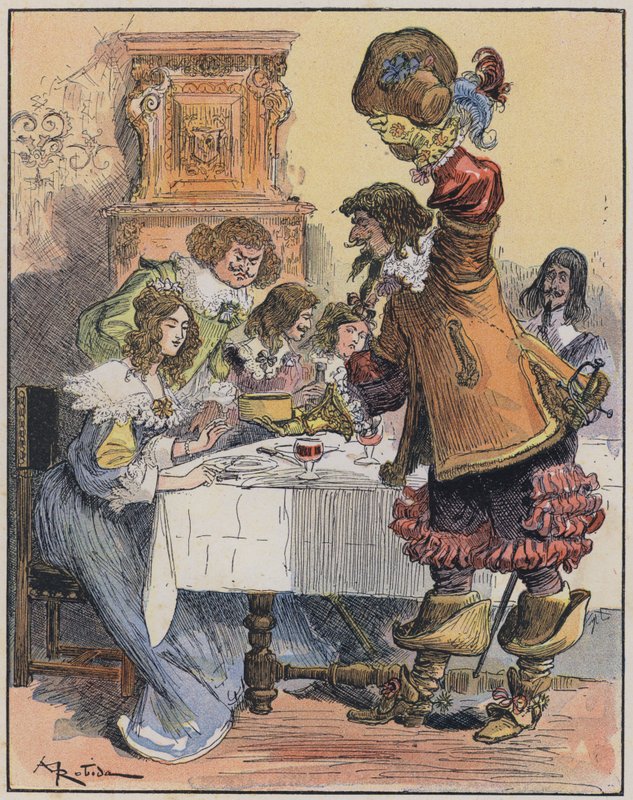 Illustrazione per Le Capitaine Bellormeau di e illustrato da A Robida da Albert Robida