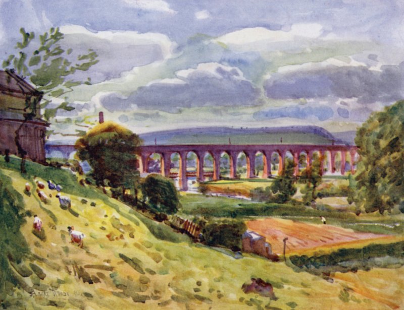 Whalley, il Viadotto da Albert Woods