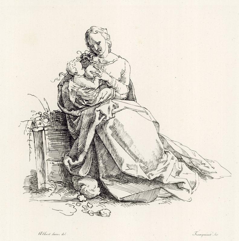 Vergine e Bambino da Albrecht Dürer
