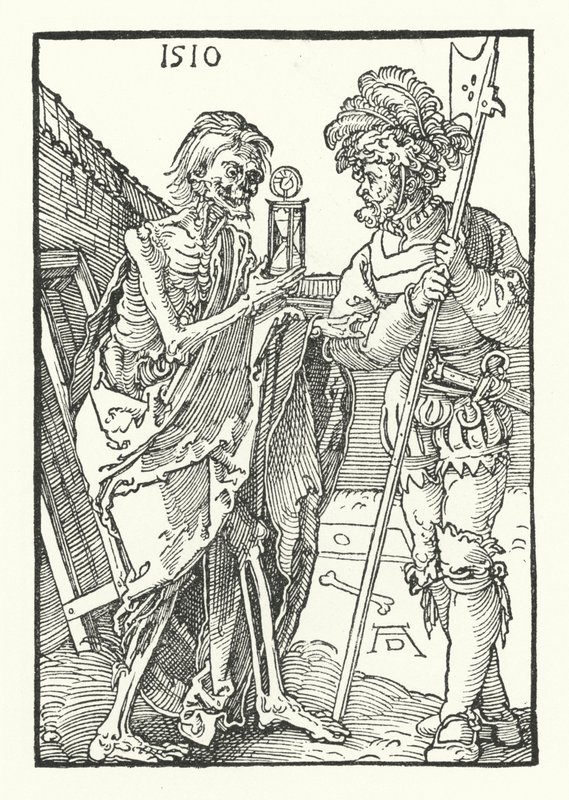 La morte e il soldato da Albrecht Dürer