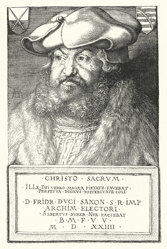 Federico III, Elettore di Sassonia da Albrecht Dürer