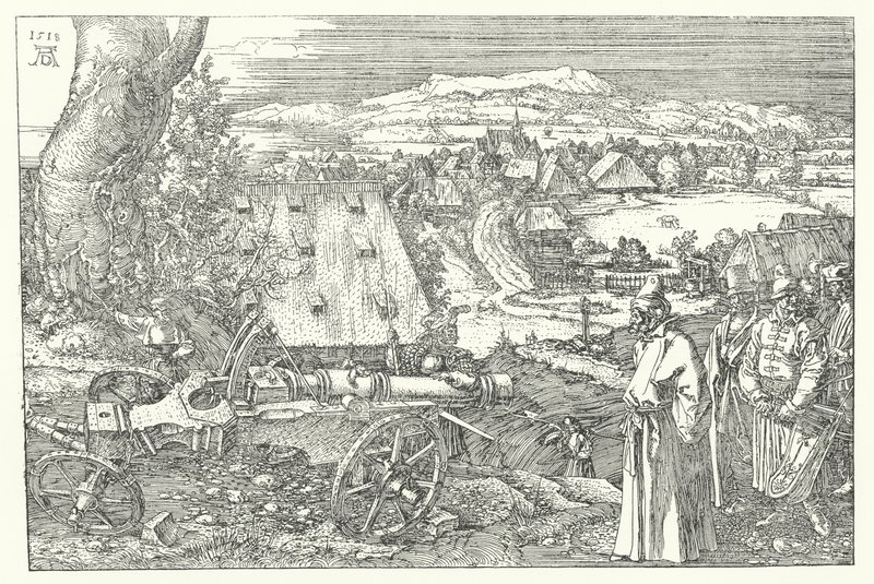 Il cannone di Norimberga da Albrecht Dürer