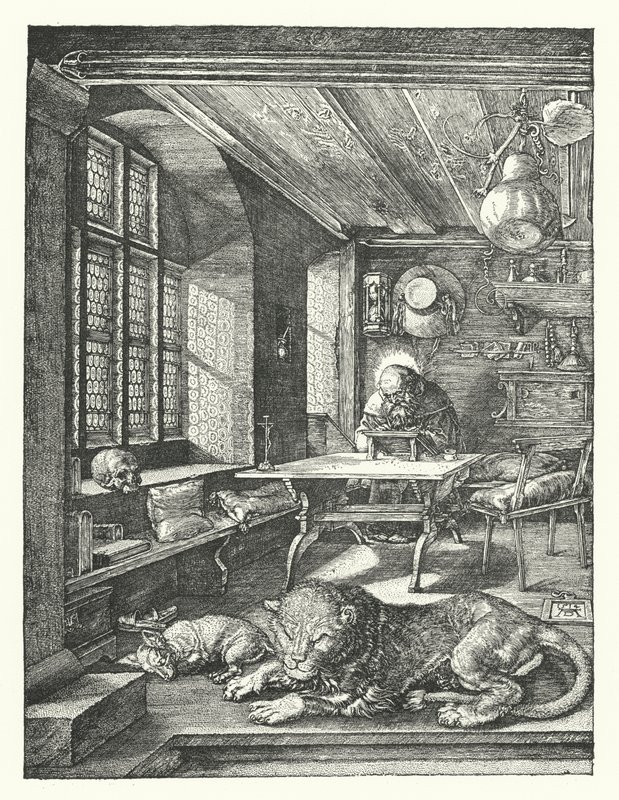 San Girolamo nel suo studio da Albrecht (after) Durer or Duerer