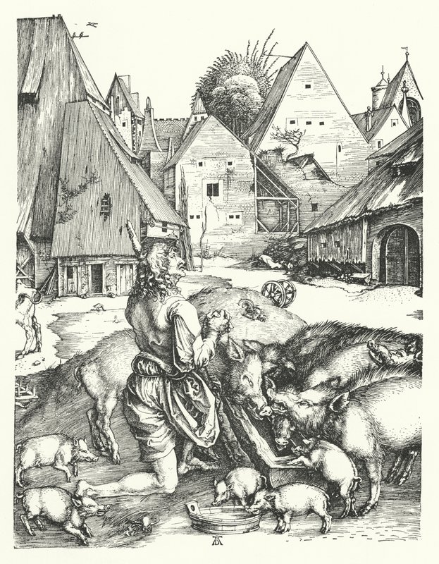 Il figliol prodigo da Albrecht (after) Durer or Duerer