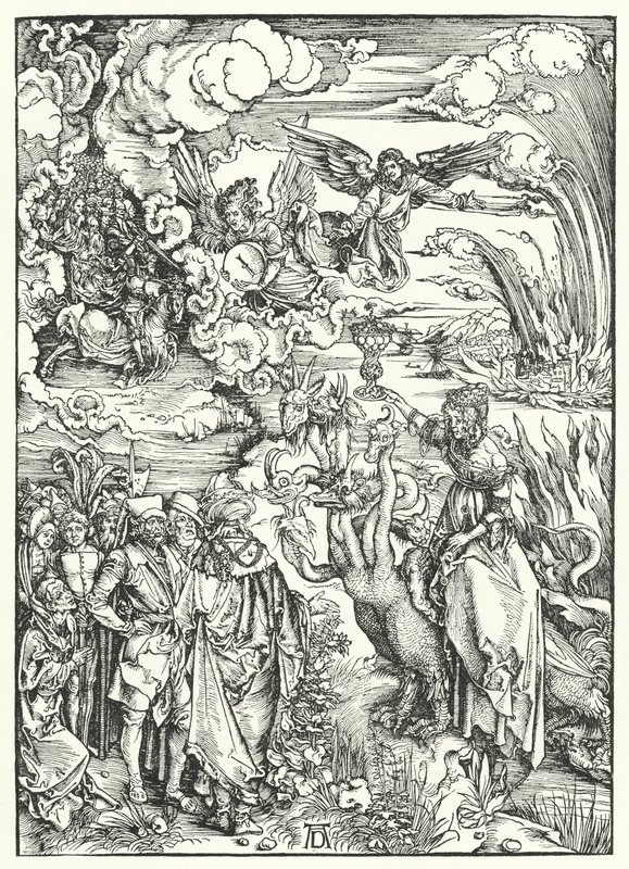 La prostituta di Babilonia da Albrecht (after) Durer or Duerer