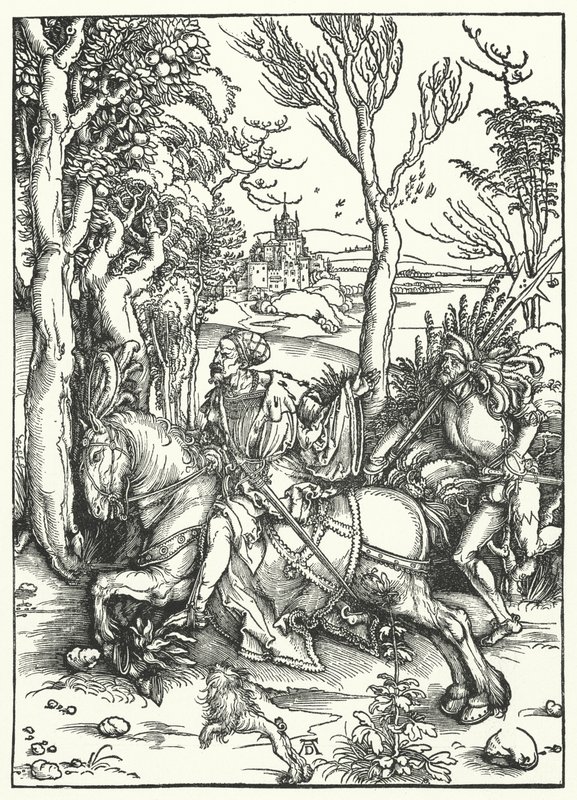 Il Cavaliere e il Landsknecht da Albrecht Dürer