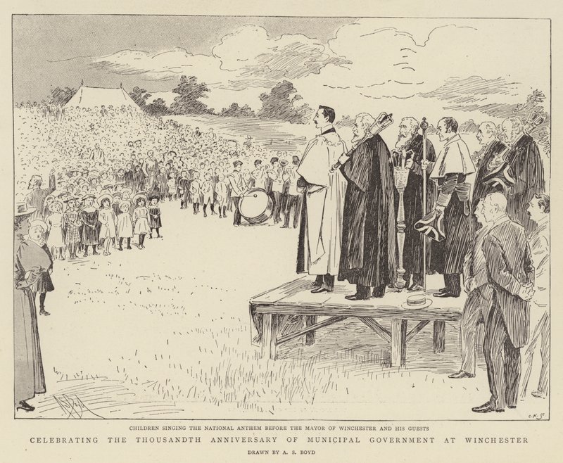 Celebrazione del Millesimo Anniversario del Governo Municipale a Winchester da Alexander Stuart Boyd