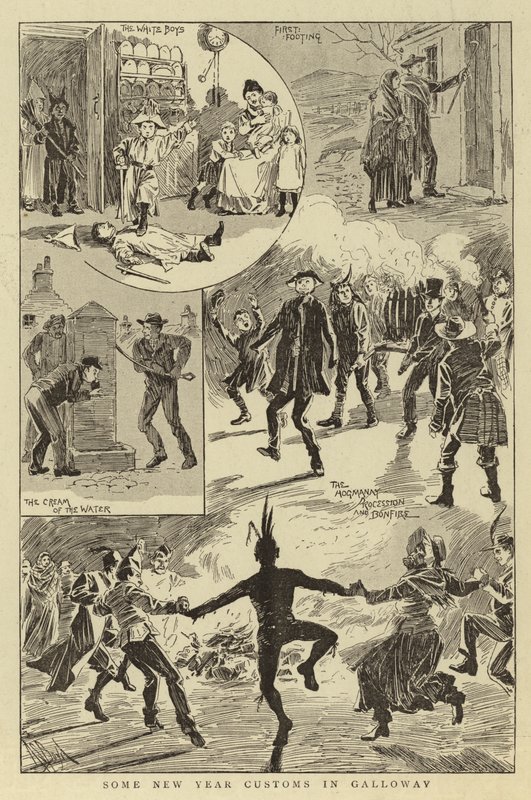 Alcuni Costumi di Capodanno in Galloway da Alexander Stuart Boyd