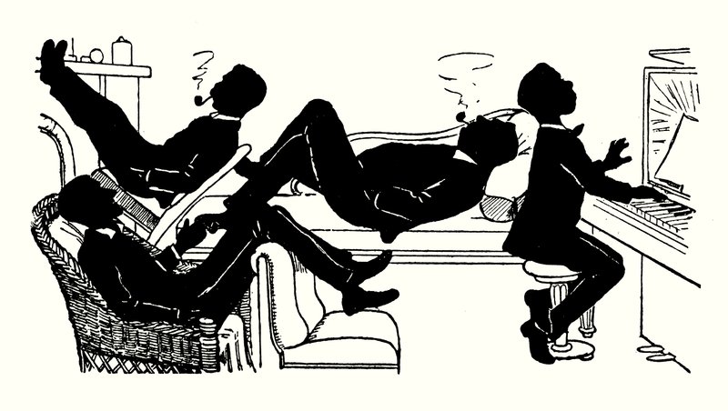 Illustrazione per We Three and Troddles da Alexander Carruthers Gould