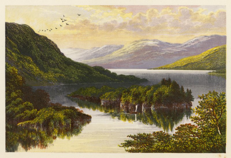 Paesaggio del Loch scozzese: Loch Katrine da Alexander Francis (after) Lydon
