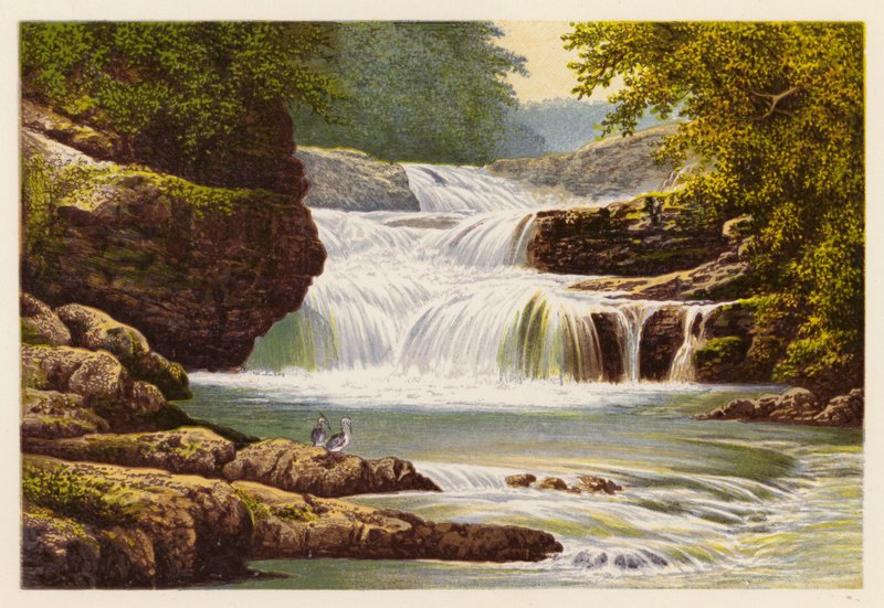 Paesaggio del Loch scozzese: Cascata di Stonebyre da Alexander Francis (after) Lydon