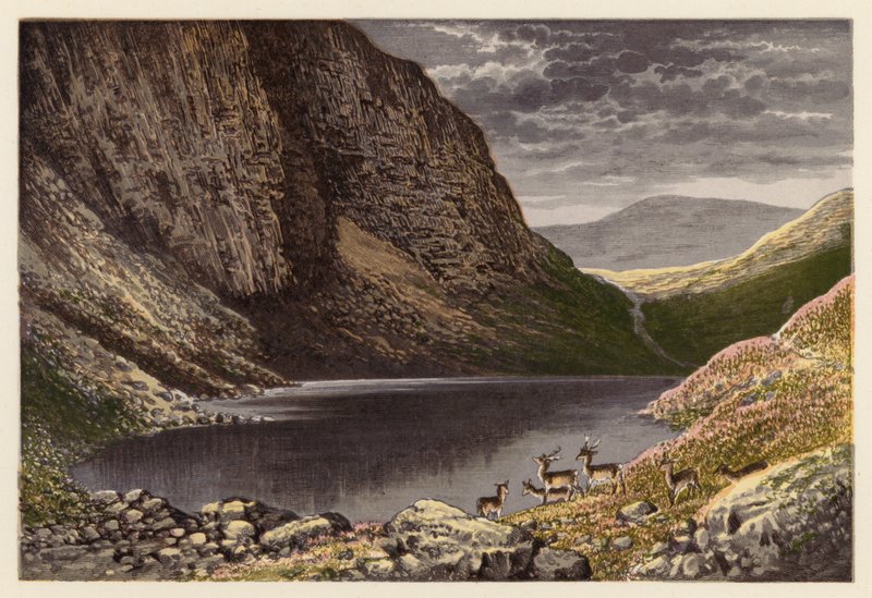 Paesaggio del Loch Scozzese: Il Dhu Loch, Loch-na-gar da Alexander Francis (after) Lydon