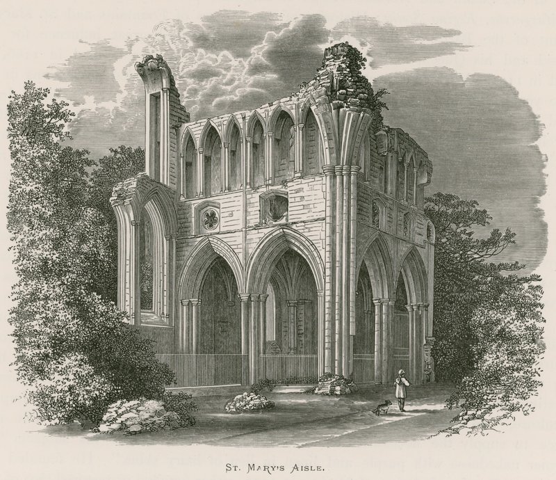 Abbazia di Dryburgh, navata di Santa Maria da Alexander Francis Lydon